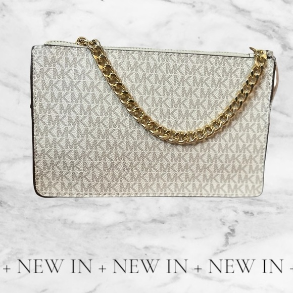 NWT- Michael Kors Logo Fanny Pack Belt Bag - Cream - Picture 1 of 11